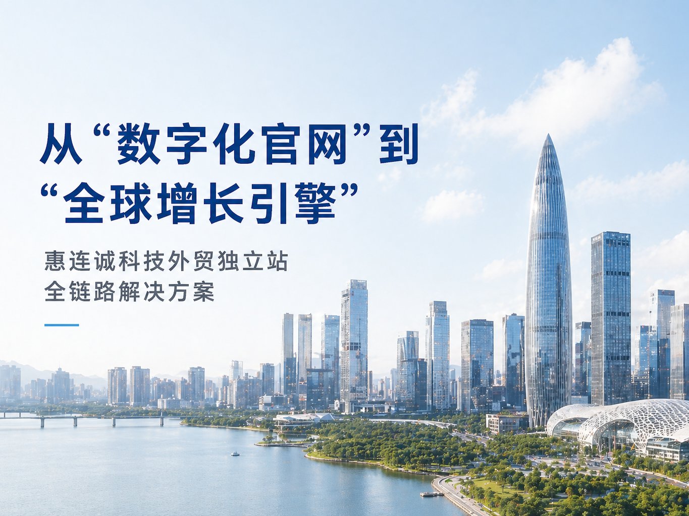 从“数字化官网”到“全球增长引擎”——惠连诚科技外贸独立站全链路解决方案